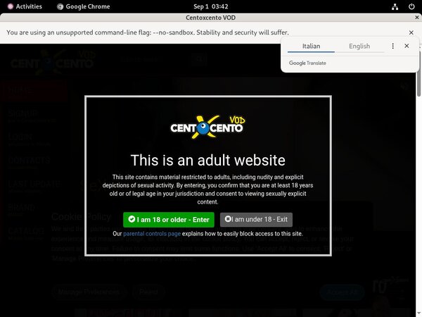 Centoxcentovod.com Trial Promo