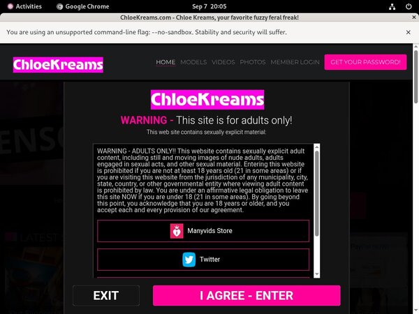 Chloekreams Payment Page