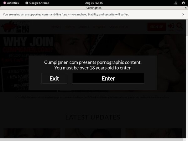 Cumpigmen User Name Password