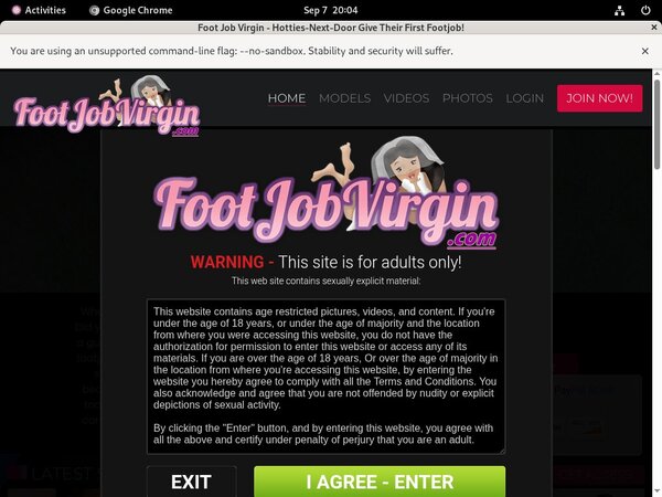 Footjobvirgin.com Free Trial Memberships