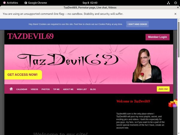 Free Logins For TazDevil69