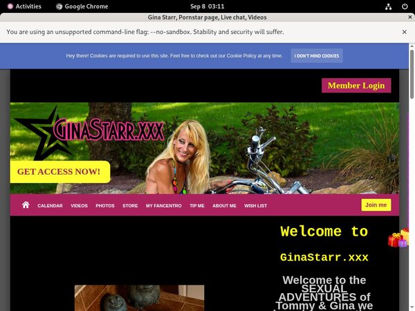 Free User For Gina Starr