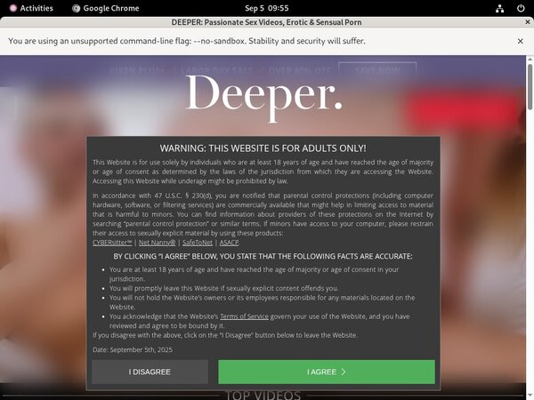 Get Deeper.com Account