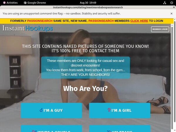 Instanthookups Signup