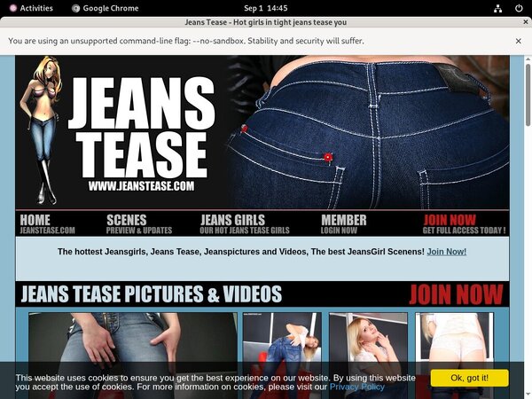 Jeans Tease Discount Payment