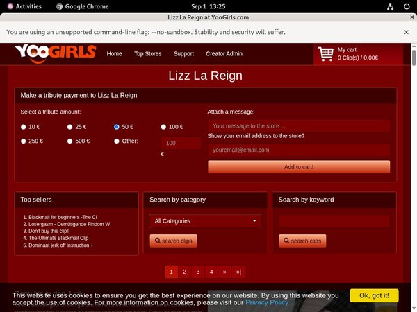 Lizz La Reign Discount Urls