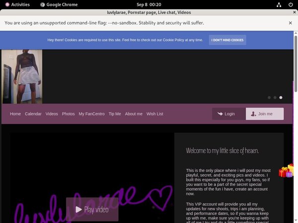 Luvlylarae.modelcentro.com With European Credit Card