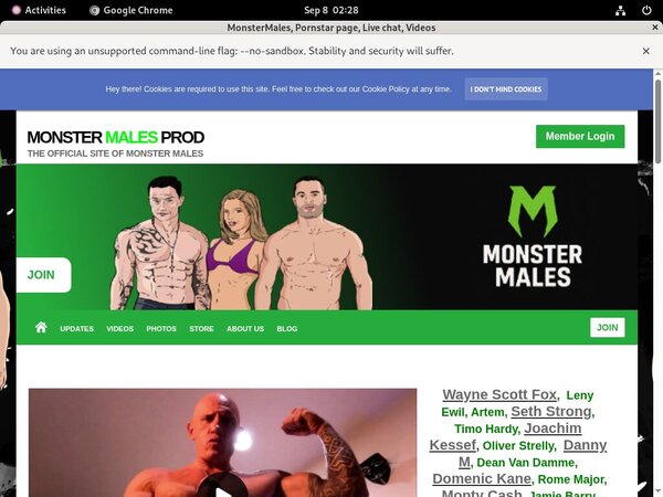 Monstermalesprod.com Pornstar