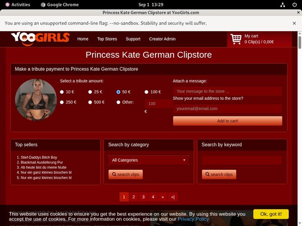Princess Kate German Buy Tokens