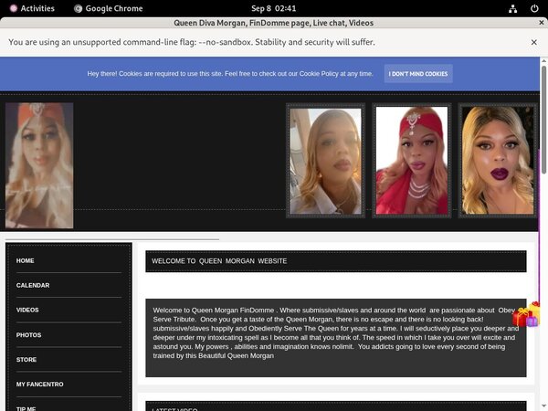 Queen Diva Morgan Paypal Register Queen Diva Morgan Paypal Register