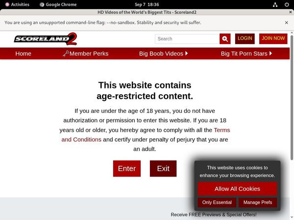 Scoreland2.com Free Pass