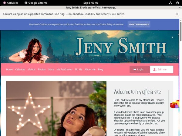 Sign Up Jeny Smith Free