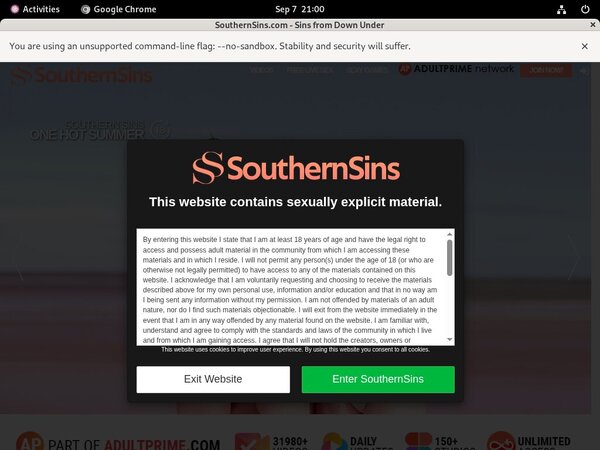 Southernsins.com Sing Up Southernsins.com Sing Up