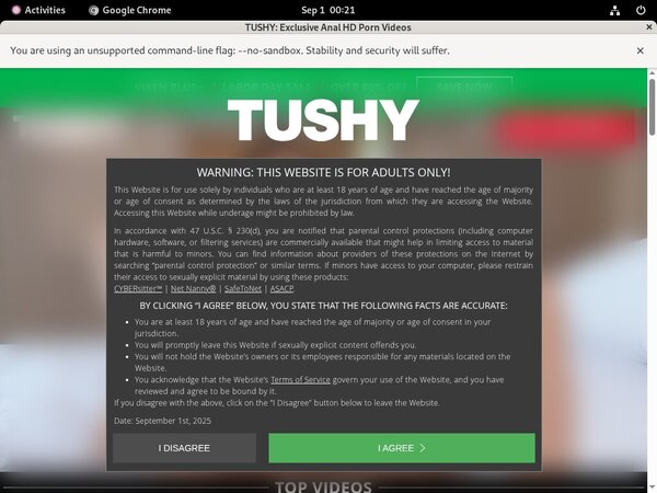 Tushy.com Username