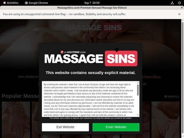 Massage Sins Desktop