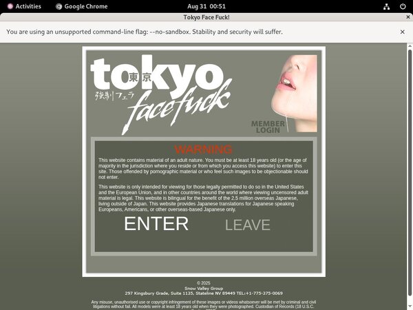 User Tokyo Face Fuck